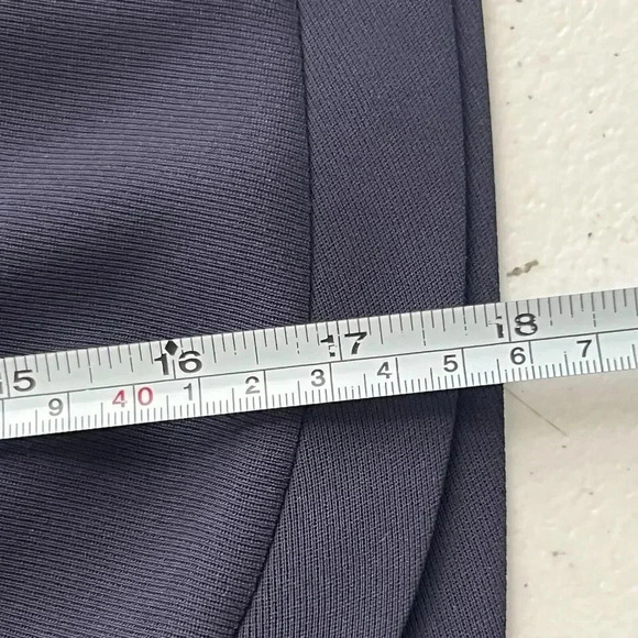 J.CREW Navy Lined Scalloped Front Drawstring Pockets‎ Tie In Front Skirt Size 2 - Picture 12 of 13